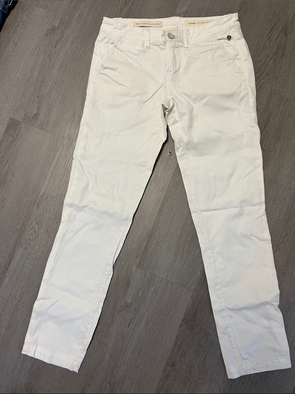 Stretch Chino Pants - Yellow & White